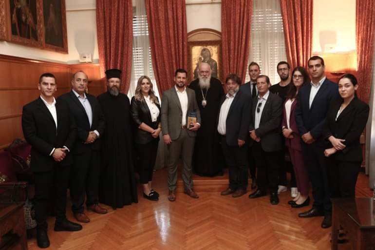 Ηλιούπολη: Επίσκεψη του νεοεκλεγέντα Δημάρχου κ. Στάθη Ψυρρόπουλου στον Αρχιεπίσκοπο ΑΘηνών και Πάσης Ελλάδος Ιερώνυμο.