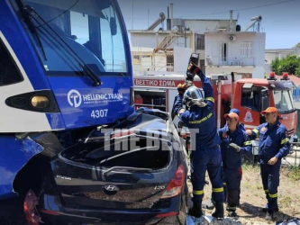 Πάτρα: Αυτοκίνητο συγκρούστηκε με συρμό του Προαστιακού – Εγκλωβίστηκε ο οδηγός του ΙΧ