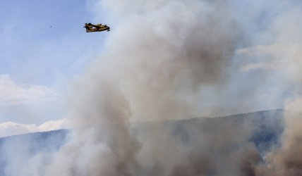 Φωτιά τώρα στα Βίλια Αττικής – Επιχειρούν 5 εναέρια μέσα