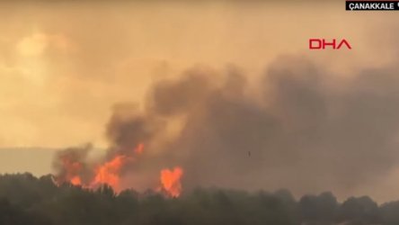 Τουρκία: Μαίνεται η μεγάλη φωτιά στα Δαρδανέλλια – Παραμένει σε ισχύ η διακοπή της ναυσιπλοΐας στα Στενά