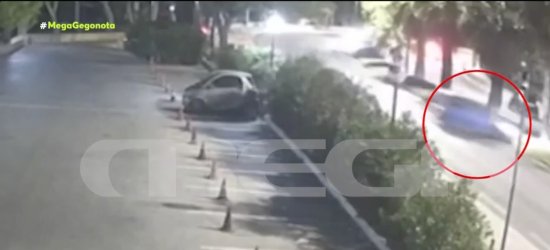 Καρφώθηκε σε φοίνικα – Βίντεο από το θανατηφόρο τροχαίο στη Λεωφόρος Ποσειδώνος