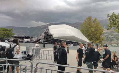 Γιάννενα: Κατέρρευσε η σκηνή της Βίσση και του Ρέμου λίγο πριν την συναυλία (βίντεο)
