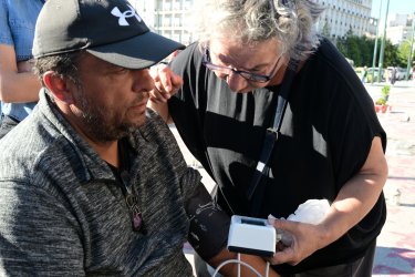 6η μέρα απεργίας πείνας για τον Πάνο Ρούτσι στο Σύνταγμα