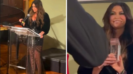 Η λαμπερή εμφάνιση της Κίμπερλι Γκίλφοϊλ στη Ρώμη: Το πρώτο ταξίδι εκτός Ελλάδος και τα βραβεία – Δείτε εικόνες