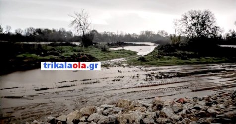 Κακοκαιρία Byron: Υπερχείλισε ο Πηνειός στα αναχώματα Βαλομανδρίου και Ρογκίων (Εικόνες)