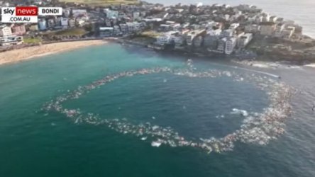 Συγκινητικές στιγμές στο Σίδνεϊ: Κολυμβητές και σέρφερ σχημάτισαν “κύκλο ζωής” στον ωκεανό, τιμώντας τα θύματα της τρομοκρατικής επίθεσης (Βίντεο)