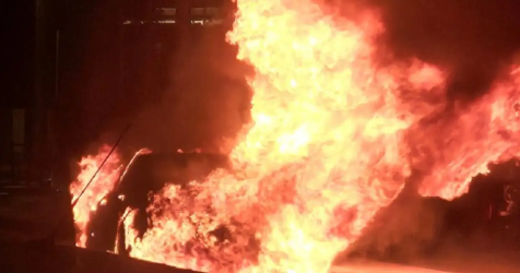 Φωτιά σε αυτοκίνητο στην Κηφισίας στο ύψος της Φιλοθέης – Μεγάλο μποτιλιάρισμα