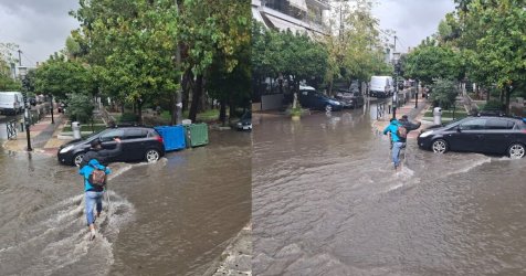 Στο «κόκκινο» η Αθήνα: Κλειστοί δρόμοι και μποτιλιάρισμα από τη βροχή – Οι επόμενες ώρες της κακοκαιρίας