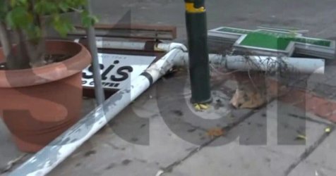 Πατήσια: Πινακίδα φαρμακείου έπεσε και τραυμάτισε μαθήτρια στο κεφάλι (Bίντεο)