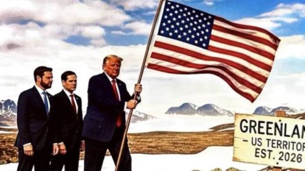 Νέα πρόκληση από τον Ντόναλντ Τραμπ με φωτογραφία AI να υψώνει την αστερόεσσα στη Γροιλανδία (Εικόνες)