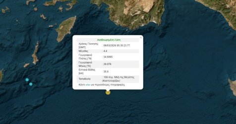 Σεισμός τώρα στο Καστελόριζο