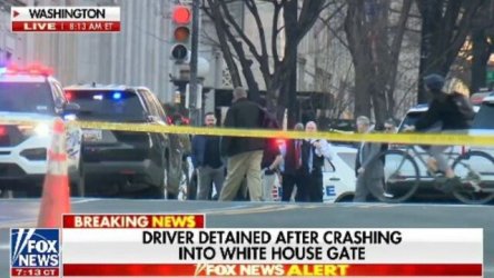Συναγερμός στον Λευκό Οίκο: Οδηγός έπεσε με αυτοκίνητο πάνω στην πύλη (Βίντεο)