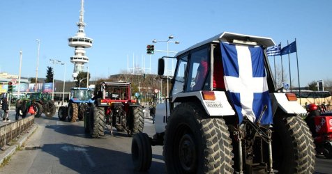 «Απόβαση» τρακτέρ στο κέντρο της Θεσσαλονίκης για την Agrotica (Βίντεο, Εικόνες)