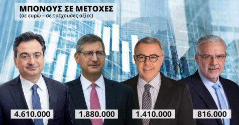 «Τρελαίνουν κόσμο» τα μπόνους σε μετοχές για τους CEOs των 4 τραπεζών