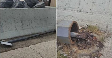 Πλαταμώνας: Κολώνα φωτισμού έπεσε πάνω σε 6χρονο (εικόνες)