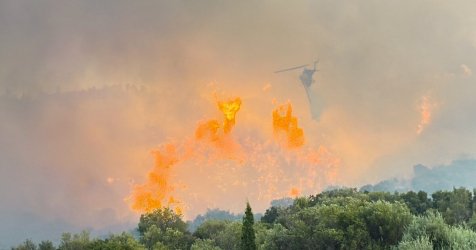 «Εκτός ελέγχου η φωτιά σε πευκόδασος στη Σκιάθο: Άμεσες ενέργειες για την κατάσβεση»