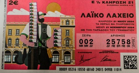 Λαϊκό Λαχείο: Νέα κλήρωση και αποτελέσματα σήμερα 6/5/2026