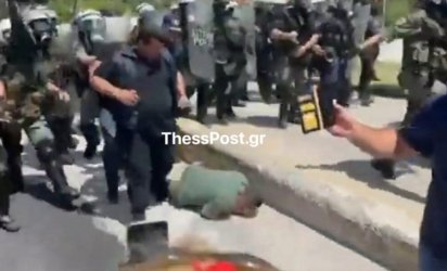 Σέρρες: Επεισόδια ανάμεσα σε αγρότες και δυνάμεις των ΜΑΤ