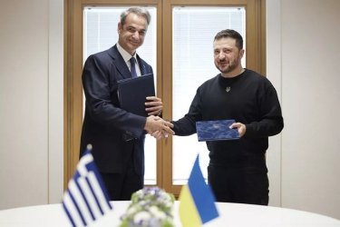 Με αναφορές για το drone στη Λευκάδα η συνάντηση Μητσοτάκη- Ζελένσκι στις Βρυξέλλες
