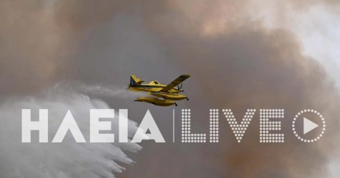 Φωτιά τώρα στην Ηλεία: Ανεξέλεγκτο το μέτωπο στο Μουζάκι, μάχη με τους ισχυρούς ανέμους