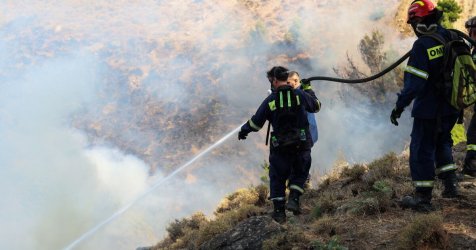 Φωτιά τώρα στο Παραλίμνιο Σερρών