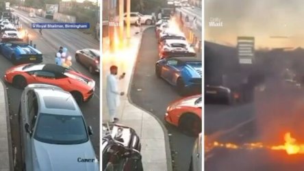Σκηνές πανικού σε γαμήλιο γλέντι στο Μπέρμιγχαμ: Επίθεση με βόμβες μολότοφ, στις φλόγες δύο supercars (Βίντεο)
