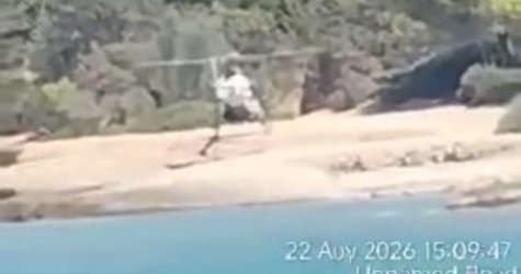 Απίστευτο περισταστικό στις Σπέτσες: Ελικόπτερο προσγειώθηκε σε παραλία με λουόμενους (Βίντεο)