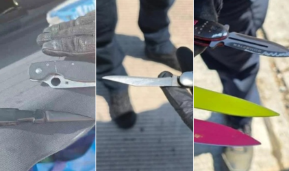 Συλλήψεις από την ΕΛ.ΑΣ. για το ΑΕΚ-Λέφσκι: Αυτά τα μαχαίρια είχαν οπαδοί (Εικόνες)